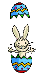Gif animé Pâques lapin